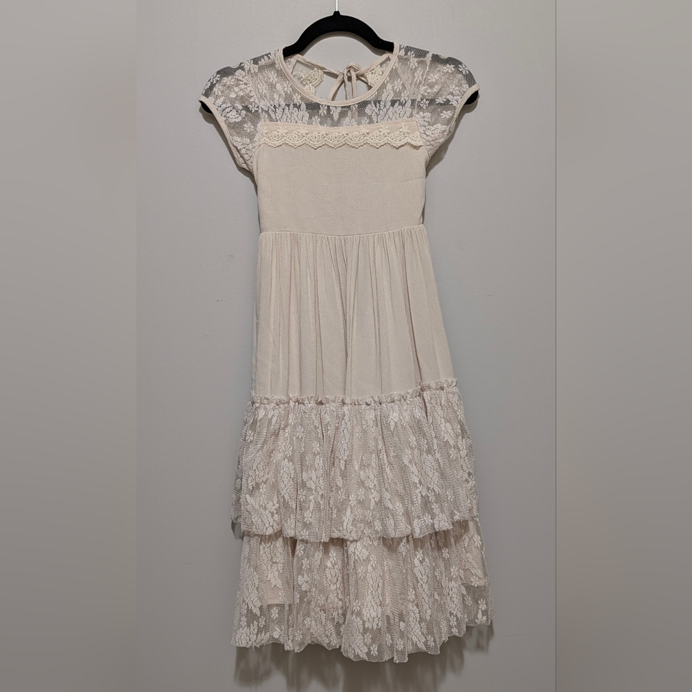 Girls Lace Maxi Dress